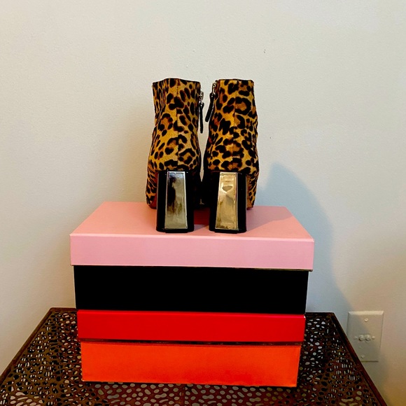 Kate Spade New York Size 9 Cheetah Print Booties - Picture 3 of 4